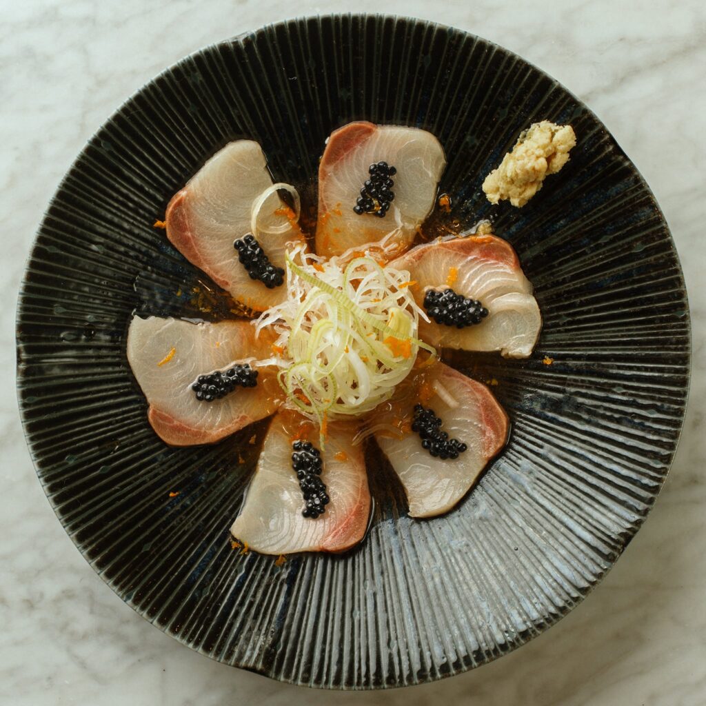 Jacqueline Restaurante Japonés y Omakase - Pescado Fresco de Lonja Menu 3 | Jacqueline Barcelona Hamachi Usuzukuri - Jacqueline Restaurante Japonés y Omakase - Pescado Fresco de Lonja | Jacqueline Barcelona